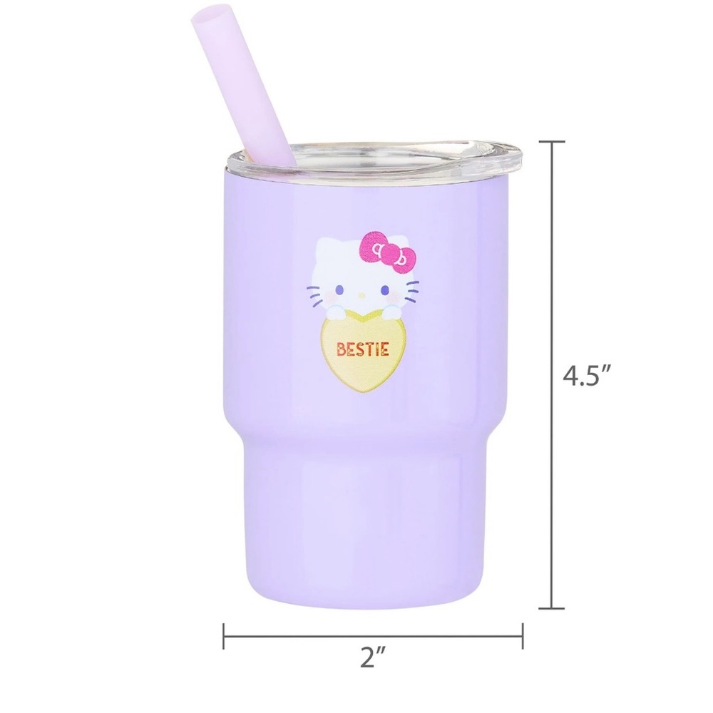 Pompompurin & Hello Kitty 3 oz Stainless Steel Mini Tumbler w/o Handle - Picture 5 of 5